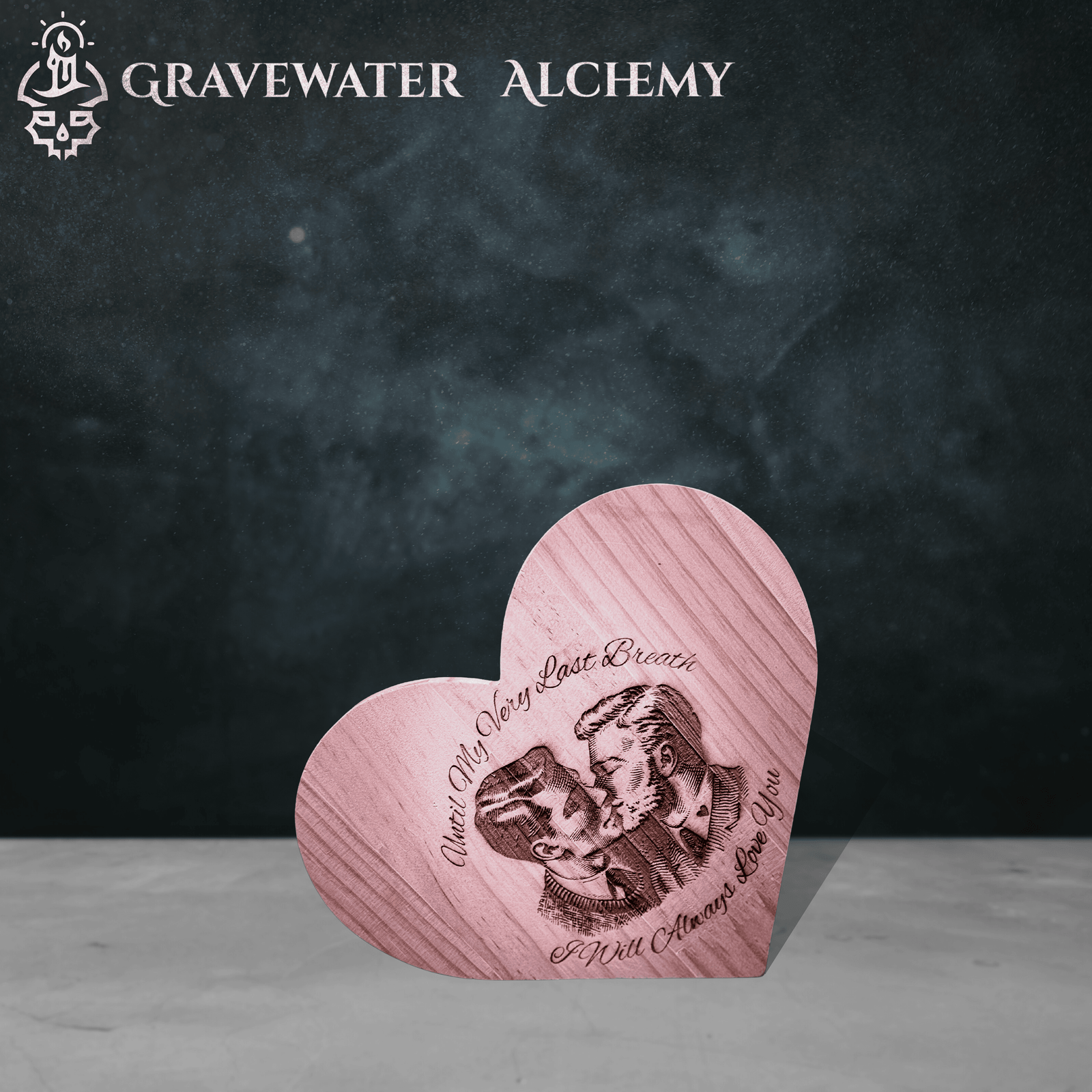 Bound by Love – Wooden Heart Plaque