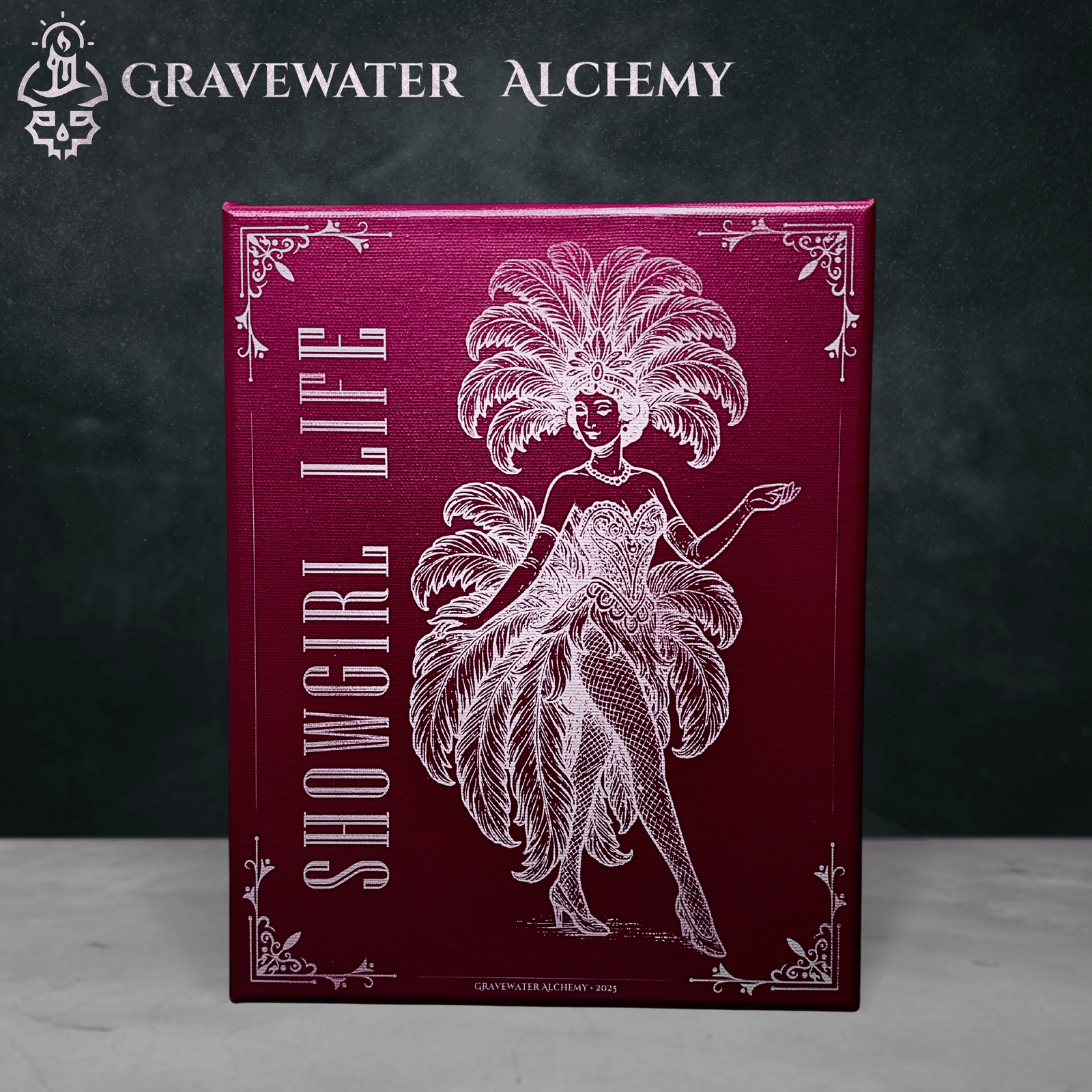 Celebrate artistry and rebirth with Showgirl Life, an engraved canvas wall art piece by Gravewater Alchemy—where confidence meets celestial craftsmanship.