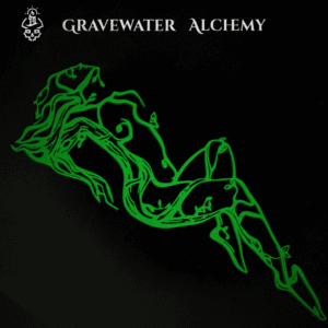 Abstract nude figure wall relic created with flowing linework by Gravewater Alchemy