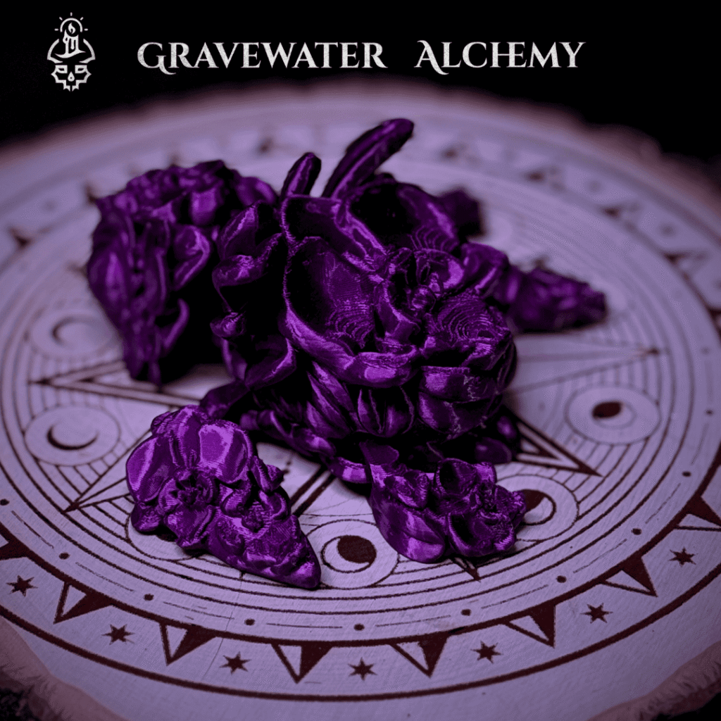 Articulated turtle sculpture with layered floral forms and organic fantasy design.